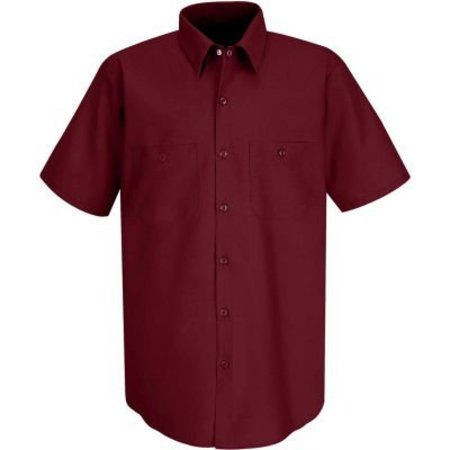 VF IMAGEWEAR Red Kap® Men's Industrial Work Shirt Short Sleeve Burgundy XL SP24 SP24BYSSXL